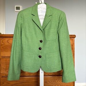 J. Crew Green Women’s Blazer - Robert Noble Scottish Wool
